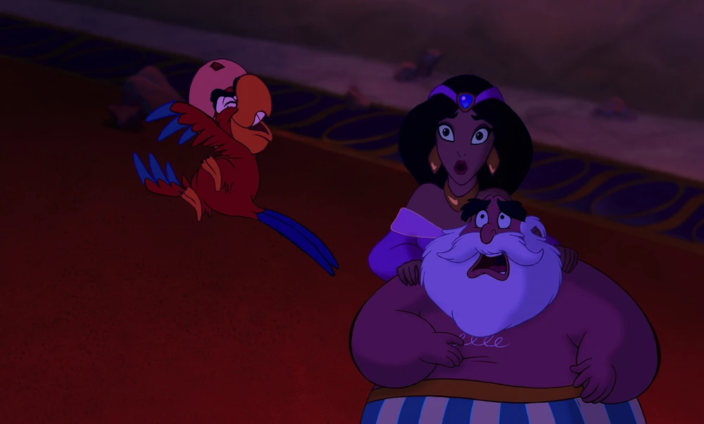 Still frame 214 from Aladdin (1992) directed by Ron Clements, John Musker