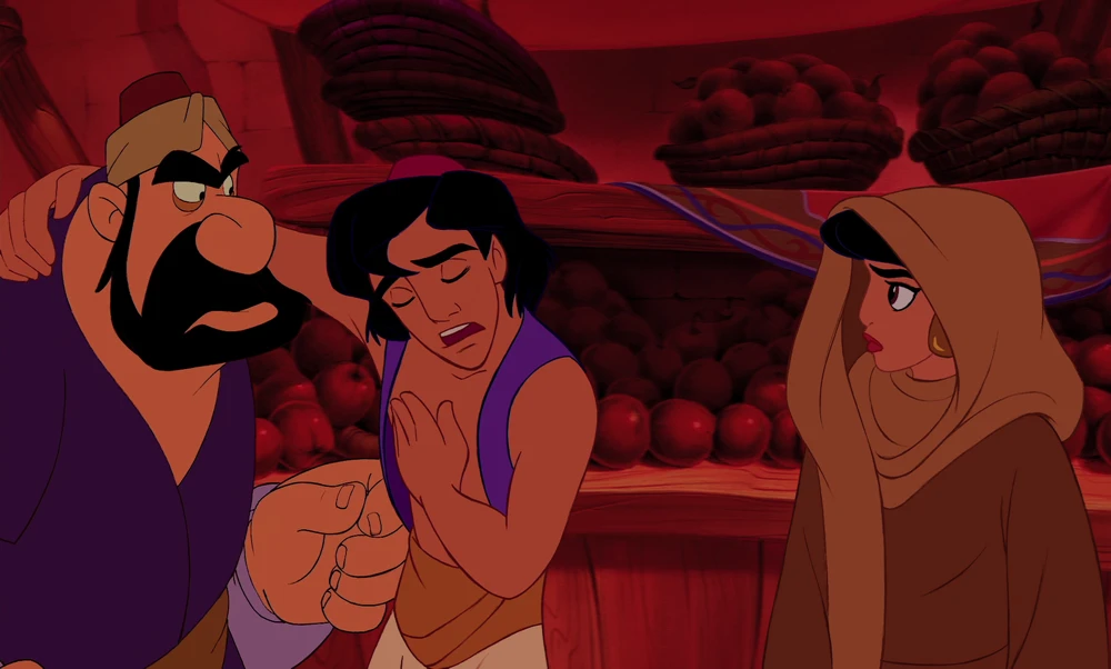 Still frame 54 from Aladdin (1992) directed by Ron Clements, John Musker
