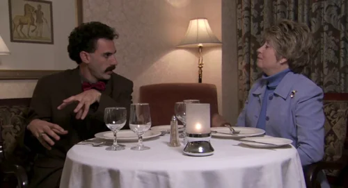 Still frame 52 from Borat (2006) directed by Larry Charles