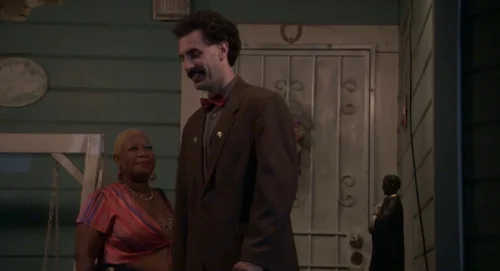 Still frame 58 from Borat (2006) directed by Larry Charles