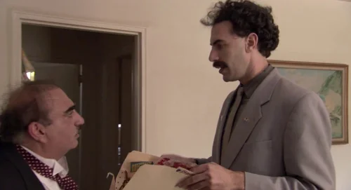 Still frame 77 from Borat (2006) directed by Larry Charles
