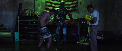 Still frame 103 from Chappie (2015) directed by Neill Blomkamp