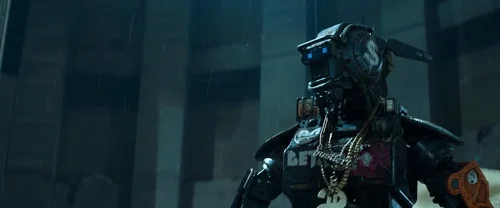 Still frame 114 from Chappie (2015) directed by Neill Blomkamp