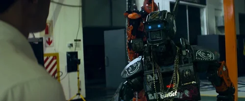 Still frame 130 from Chappie (2015) directed by Neill Blomkamp