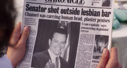 Still frame 134 from Drive-Away Dolls (2024) directed by Ethan Coen