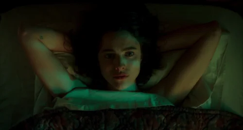 Still frame 58 from Drive-Away Dolls (2024) directed by Ethan Coen