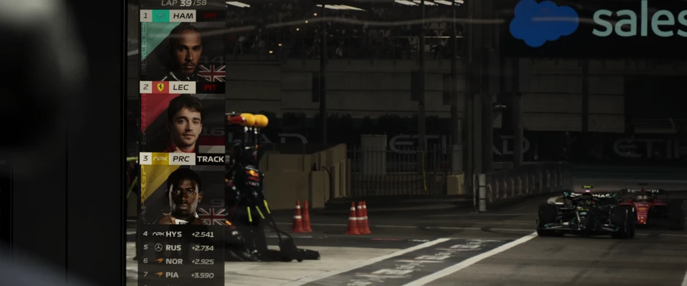 Still frame 228 from F1: The Movie (2025) directed by Joseph Kosinski