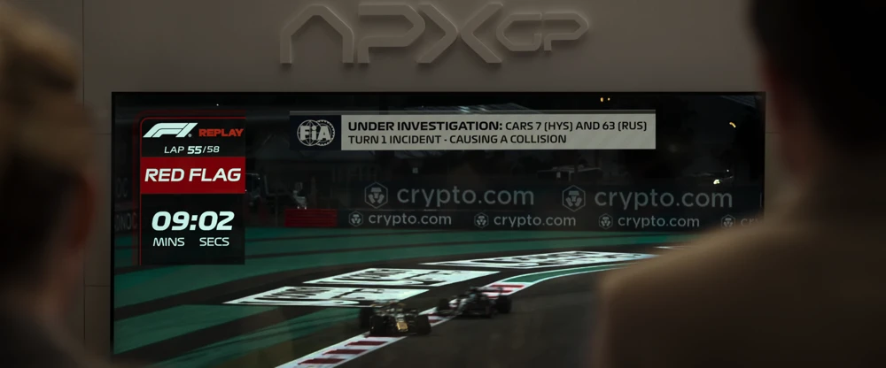 Still frame 236 from F1: The Movie (2025) directed by Joseph Kosinski
