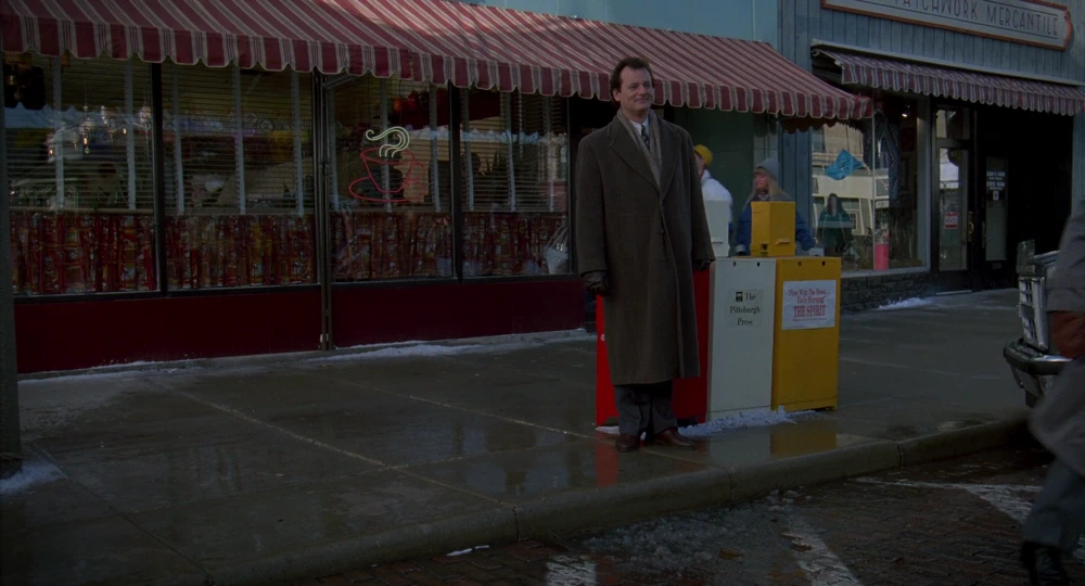 Still frame 59 from Groundhog Day (1993) directed by Harold Ramis