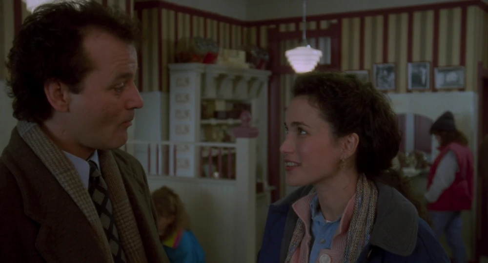 Still frame 81 from Groundhog Day (1993) directed by Harold Ramis