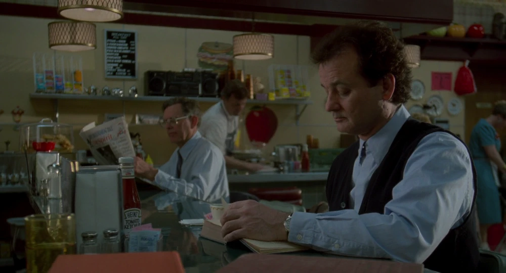 Still frame 131 from Groundhog Day (1993) directed by Harold Ramis