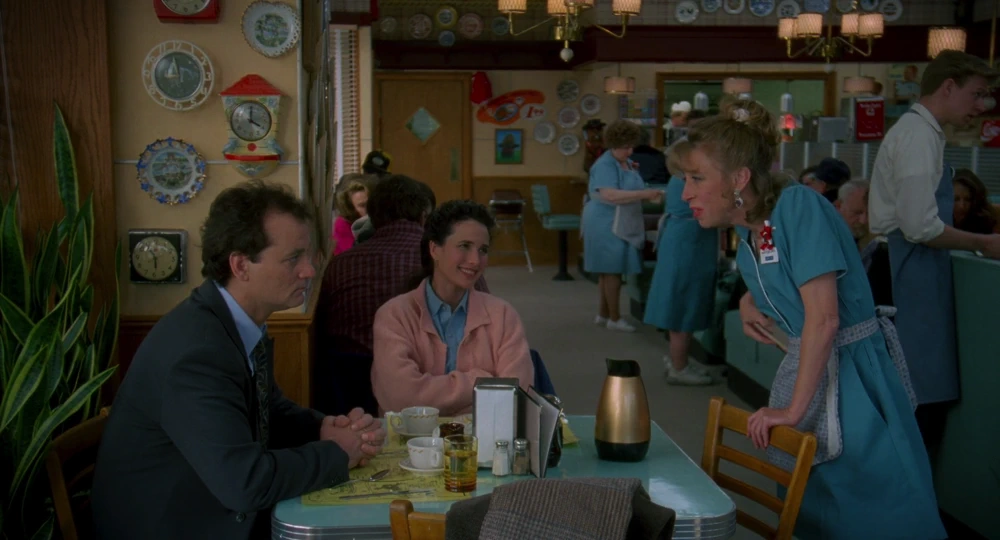 Still frame 45 from Groundhog Day (1993) directed by Harold Ramis
