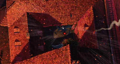 Still frame 303 from Howl's Moving Castle (2004) directed by Hayao Miyazaki