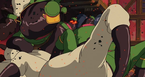 Still frame 306 from Howl's Moving Castle (2004) directed by Hayao Miyazaki