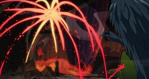 Still frame 307 from Howl's Moving Castle (2004) directed by Hayao Miyazaki