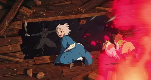 Still frame 330 from Howl's Moving Castle (2004) directed by Hayao Miyazaki