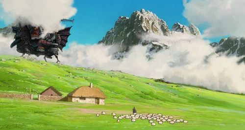 Still frame 2 from Howl's Moving Castle (2004) directed by Hayao Miyazaki