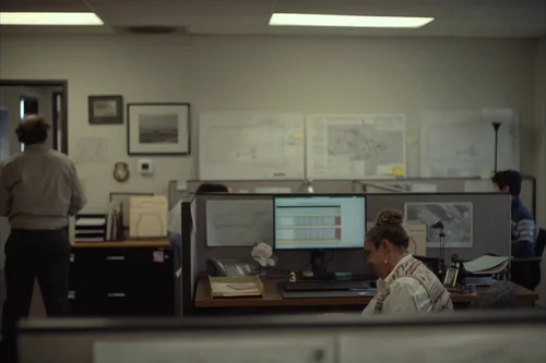 Still frame 15 from Sometimes I Think About Dying (2023) directed by Rachel Lambert