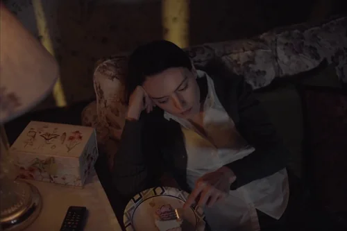 Still frame 22 from Sometimes I Think About Dying (2023) directed by Rachel Lambert