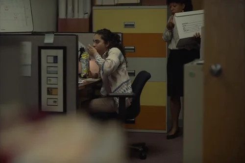 Still frame 32 from Sometimes I Think About Dying (2023) directed by Rachel Lambert