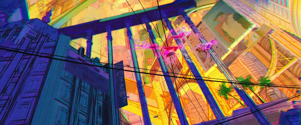 Still frame 216 from Spider-Man: Across the Spider-Verse (2023) directed by Joaquim Dos Santos, Kemp Powers, Justin K. Thompson