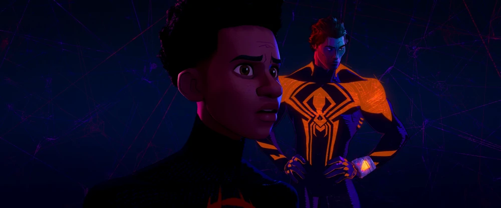 Still frame 317 from Spider-Man: Across the Spider-Verse (2023) directed by Joaquim Dos Santos, Kemp Powers, Justin K. Thompson