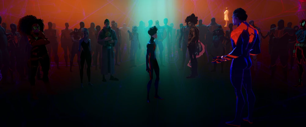Still frame 323 from Spider-Man: Across the Spider-Verse (2023) directed by Joaquim Dos Santos, Kemp Powers, Justin K. Thompson