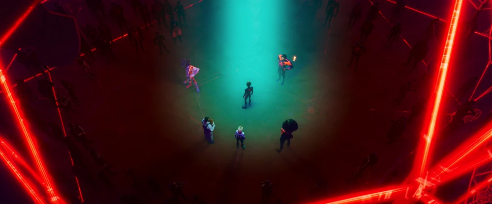 Still frame 324 from Spider-Man: Across the Spider-Verse (2023) directed by Joaquim Dos Santos, Kemp Powers, Justin K. Thompson