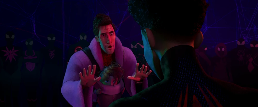 Still frame 325 from Spider-Man: Across the Spider-Verse (2023) directed by Joaquim Dos Santos, Kemp Powers, Justin K. Thompson