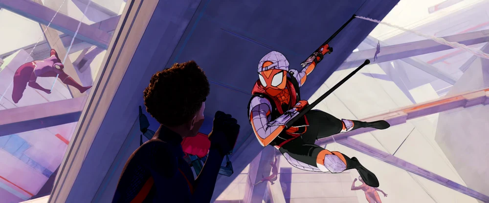 Still frame 335 from Spider-Man: Across the Spider-Verse (2023) directed by Joaquim Dos Santos, Kemp Powers, Justin K. Thompson