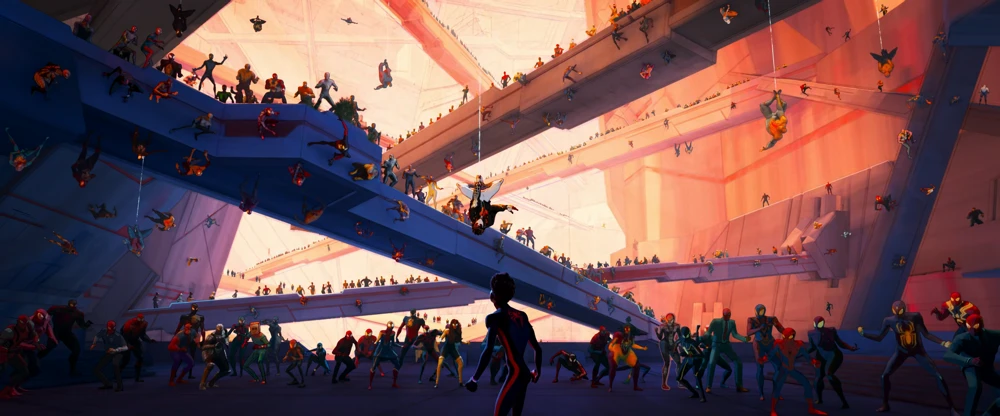 Still frame 337 from Spider-Man: Across the Spider-Verse (2023) directed by Joaquim Dos Santos, Kemp Powers, Justin K. Thompson