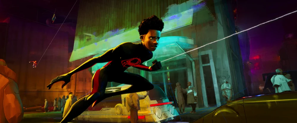 Still frame 341 from Spider-Man: Across the Spider-Verse (2023) directed by Joaquim Dos Santos, Kemp Powers, Justin K. Thompson