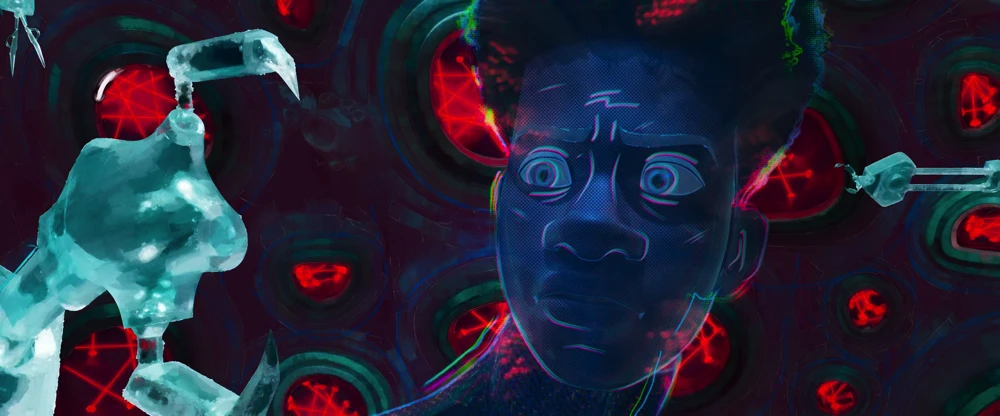 Still frame 373 from Spider-Man: Across the Spider-Verse (2023) directed by Joaquim Dos Santos, Kemp Powers, Justin K. Thompson