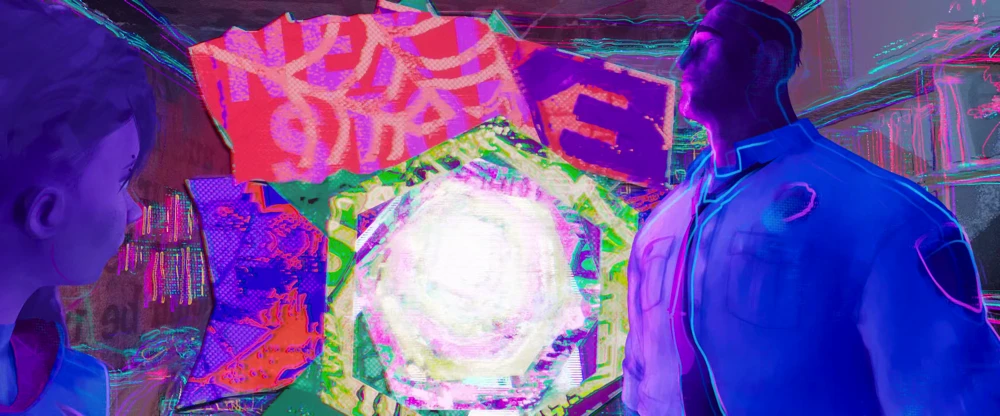 Still frame 407 from Spider-Man: Across the Spider-Verse (2023) directed by Joaquim Dos Santos, Kemp Powers, Justin K. Thompson