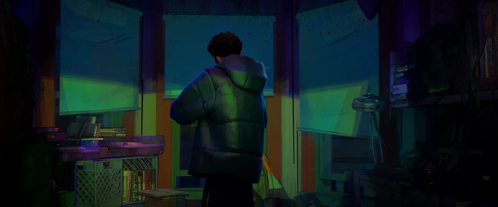 Still frame 418 from Spider-Man: Across the Spider-Verse (2023) directed by Joaquim Dos Santos, Kemp Powers, Justin K. Thompson