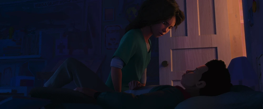 Still frame 107 from Spider-Man: Into the Spider-Verse (2018) directed by Bob Persichetti, Peter Ramsey, Rodney Rothman