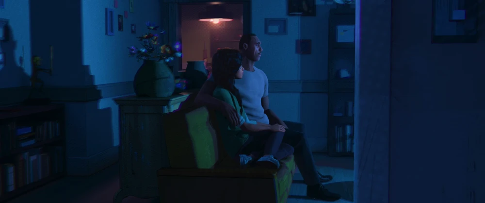 Still frame 110 from Spider-Man: Into the Spider-Verse (2018) directed by Bob Persichetti, Peter Ramsey, Rodney Rothman