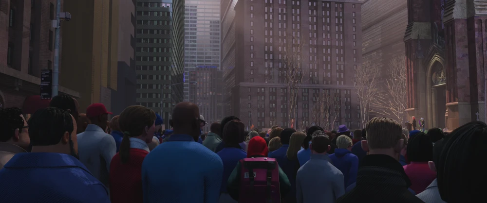 Still frame 114 from Spider-Man: Into the Spider-Verse (2018) directed by Bob Persichetti, Peter Ramsey, Rodney Rothman