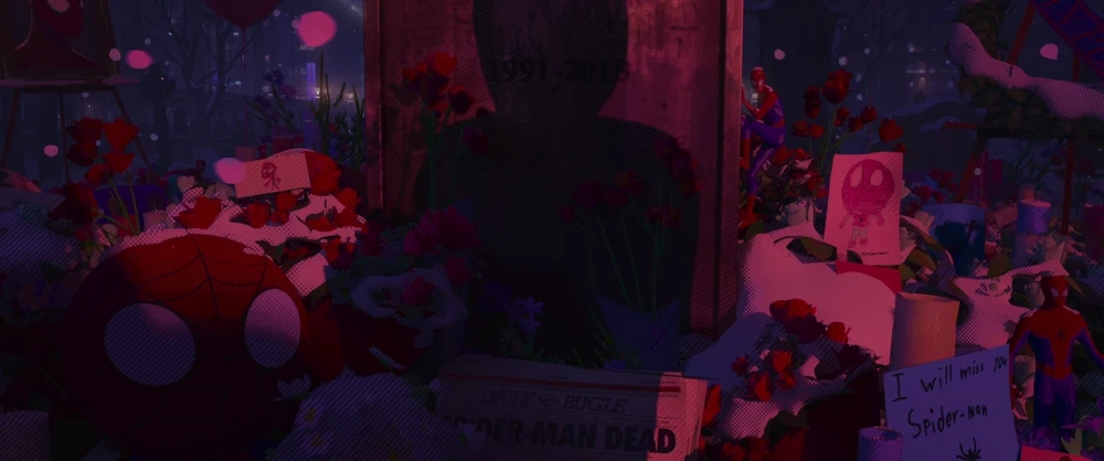 Still frame 122 from Spider-Man: Into the Spider-Verse (2018) directed by Bob Persichetti, Peter Ramsey, Rodney Rothman