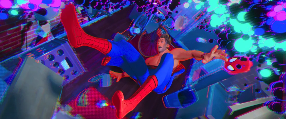 Still frame 132 from Spider-Man: Into the Spider-Verse (2018) directed by Bob Persichetti, Peter Ramsey, Rodney Rothman