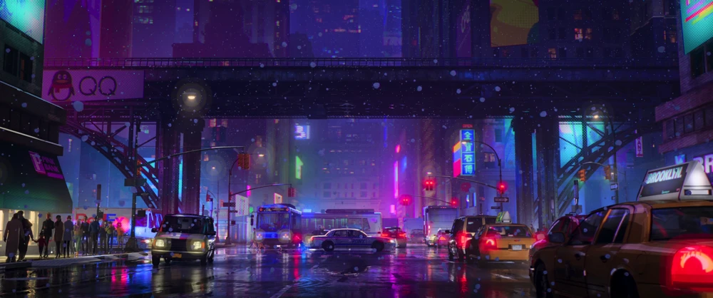 Still frame 142 from Spider-Man: Into the Spider-Verse (2018) directed by Bob Persichetti, Peter Ramsey, Rodney Rothman
