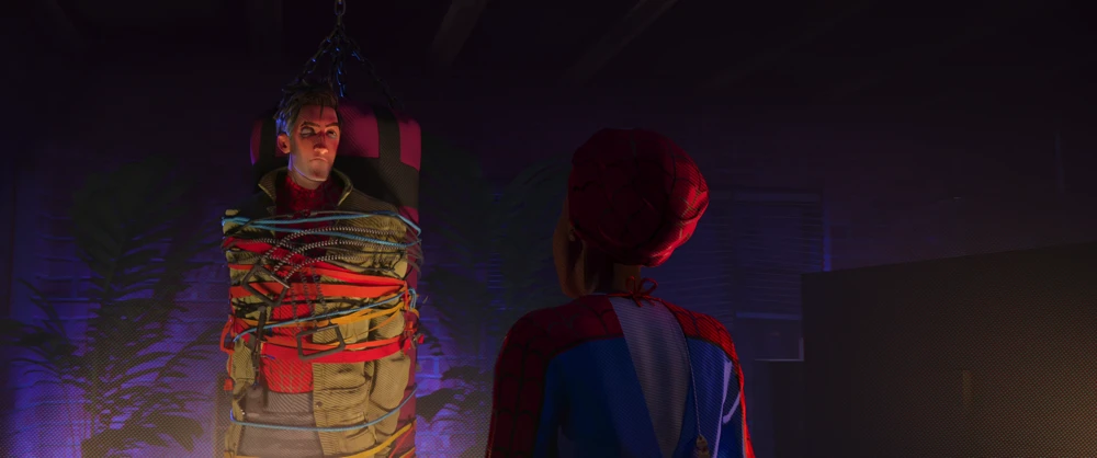 Still frame 145 from Spider-Man: Into the Spider-Verse (2018) directed by Bob Persichetti, Peter Ramsey, Rodney Rothman