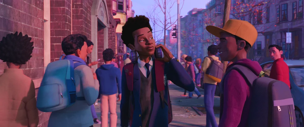 Still frame 10 from Spider-Man: Into the Spider-Verse (2018) directed by Bob Persichetti, Peter Ramsey, Rodney Rothman