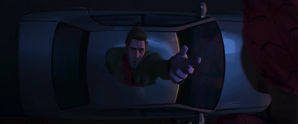 Still frame 153 from Spider-Man: Into the Spider-Verse (2018) directed by Bob Persichetti, Peter Ramsey, Rodney Rothman