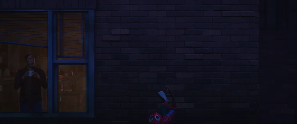 Still frame 155 from Spider-Man: Into the Spider-Verse (2018) directed by Bob Persichetti, Peter Ramsey, Rodney Rothman