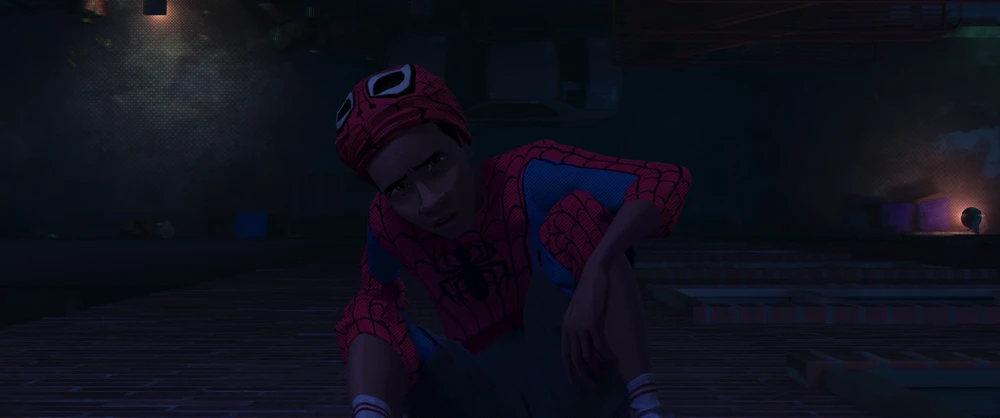 Still frame 157 from Spider-Man: Into the Spider-Verse (2018) directed by Bob Persichetti, Peter Ramsey, Rodney Rothman
