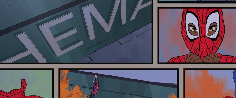 Still frame 164 from Spider-Man: Into the Spider-Verse (2018) directed by Bob Persichetti, Peter Ramsey, Rodney Rothman