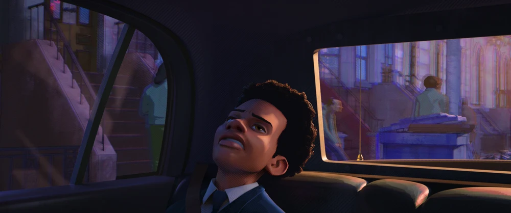 Still frame 12 from Spider-Man: Into the Spider-Verse (2018) directed by Bob Persichetti, Peter Ramsey, Rodney Rothman