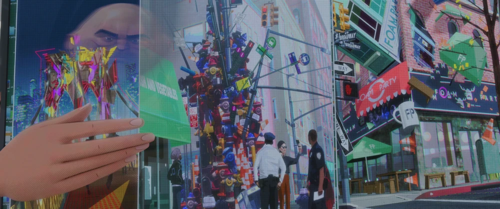 Still frame 170 from Spider-Man: Into the Spider-Verse (2018) directed by Bob Persichetti, Peter Ramsey, Rodney Rothman