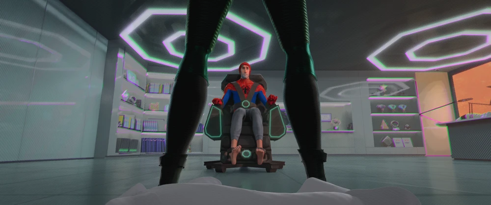 Still frame 182 from Spider-Man: Into the Spider-Verse (2018) directed by Bob Persichetti, Peter Ramsey, Rodney Rothman